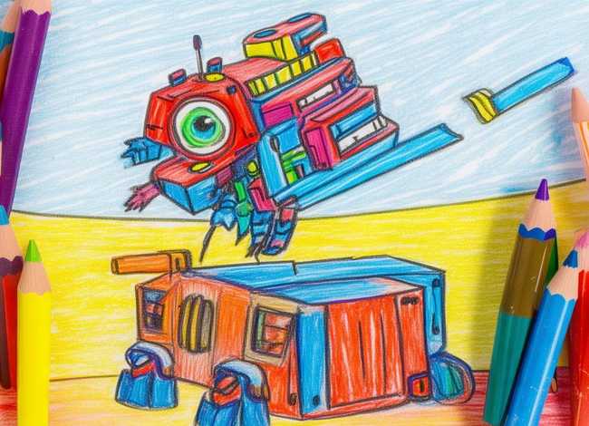 儿童变形金刚彩笔画,儿童变形金刚彩笔画图片 儿童变形金刚彩笔画,儿童变形金刚彩笔画图片