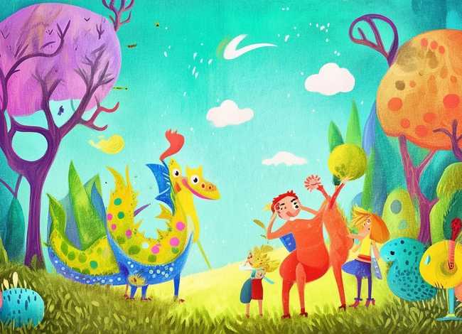 儿童画创意故事画 - 幼儿创意故事绘画简笔画