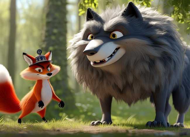 儿童故事动画狐狸和大灰狼（狐狸和大灰狼的故事视频）
