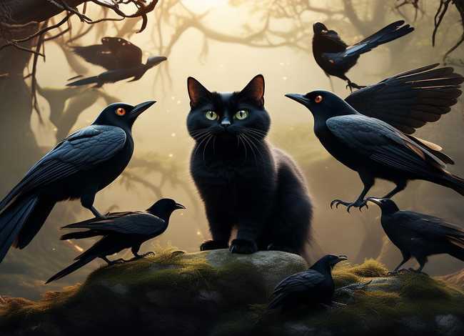 猫小帅七只乌鸦的故事、猫小帅七只乌鸦的故事内容