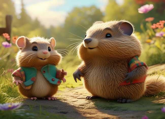 小地鼠儿童故事；小地鼠和小老鼠的故事