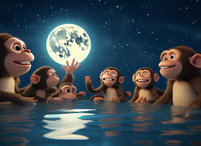 儿童故事猴子捞月亮在线免费听 猴子捞月亮故事mp3在线听