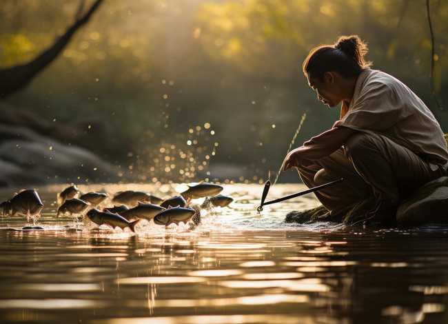 临渊羡鱼寓言故事，临渊羡鱼典故故事