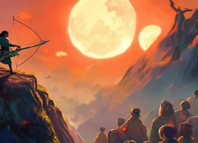 后羿射日儿童故事带注音可打印（后羿射日故事带拼音）