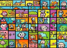 连环画幼儿故事简笔画、幼儿故事简笔画连环画20张