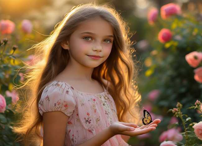 优雅的小女孩图片 - 优雅的小女孩图片大全