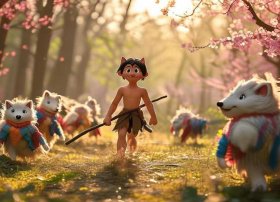 桃太狼儿童故事 幼儿故事桃太郎寓意