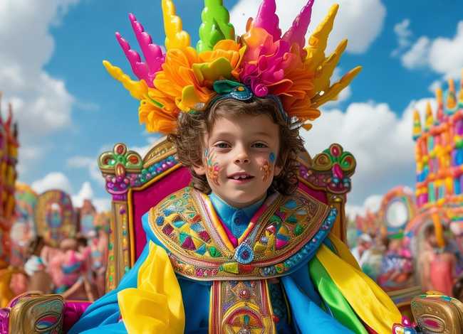 儿童王国简笔画；国王儿童简笔画有颜色