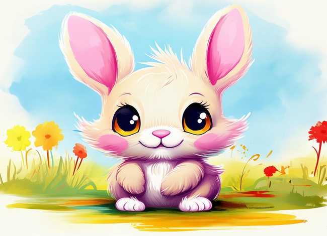 儿童绘画小兔子图片（儿童绘画小兔子的图片）
