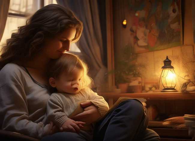 妈妈讲孩子故事、妈妈给孩子讲故事写一段话