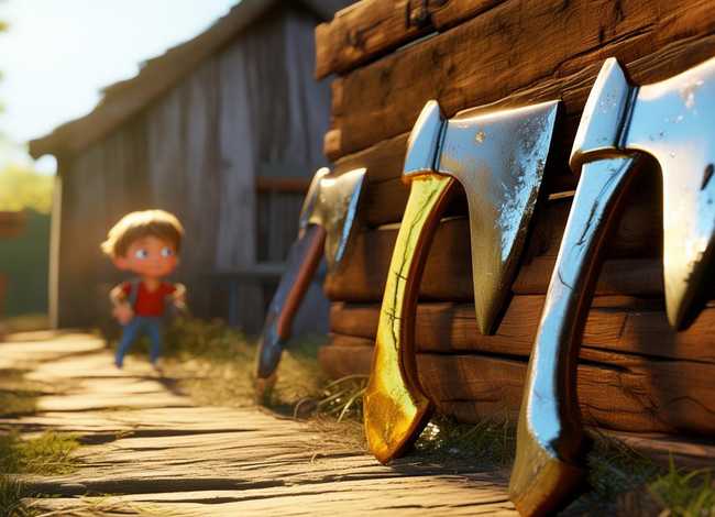 金斧子银斧子和铁斧子的故事视频，金斧子银斧子和铁斧子的故事视频播放