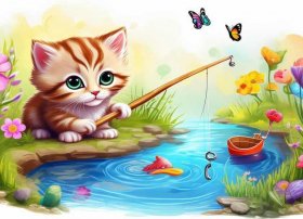 讲幼儿故事视频小猫钓鱼 - 讲幼儿故事视频小猫钓鱼教案