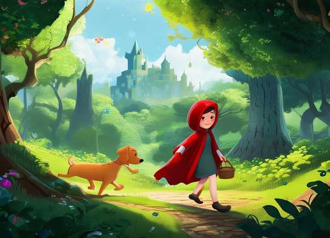 儿童故事英语动画小红帽；英语版的小红帽的故事视频动画