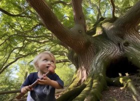 啄木鸟啄树木的儿童故事、啄木鸟个大树的故事