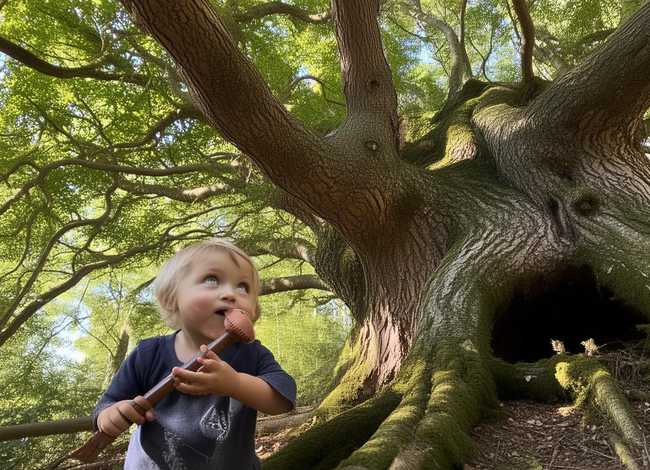 啄木鸟啄树木的儿童故事、啄木鸟个大树的故事