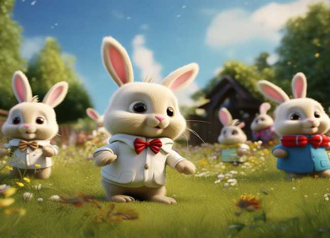 小兔子乖乖儿童故事图片 - 小兔子乖乖儿童画图片