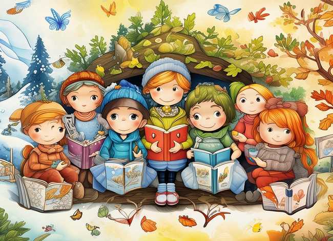 儿童四季故事课外阅读；课外阅读四季儿歌