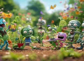 植物大战僵尸电影儿童画；植物大战僵尸少儿画