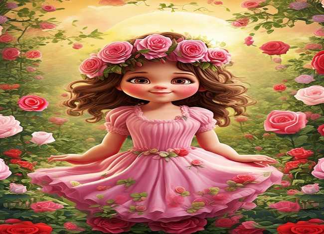 玫瑰的故事儿童写真（玫瑰的故事图片）