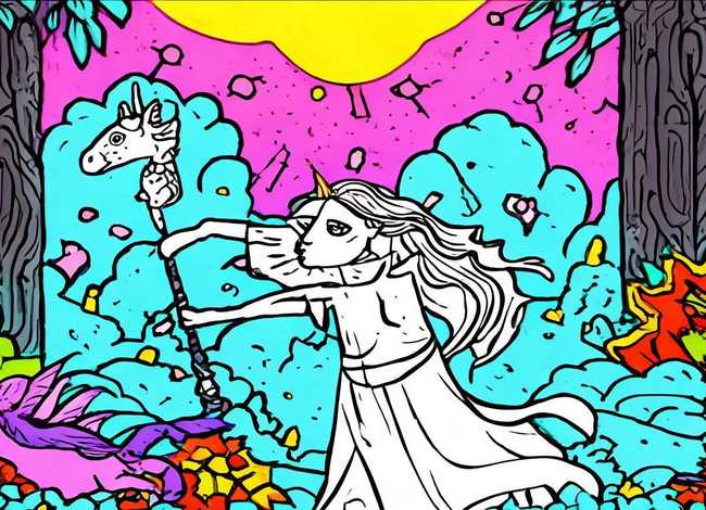 古代神话故事儿童画图 - 古代神话故事图片简笔画