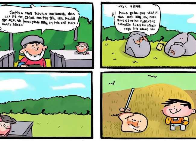 成语故事四格儿童画 成语故事四格漫画图片