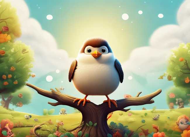 儿童动画麻雀故事、麻雀绘本故事