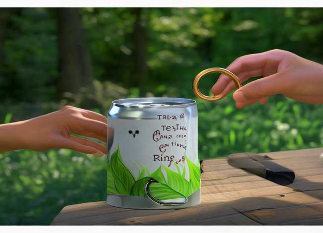 易拉罐和易拉罐环的故事；易拉罐跟拉环的故事