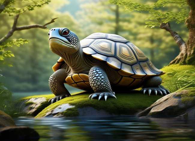 聪明的乌龟故事视频 - 聪明的乌龟故事视频背景图