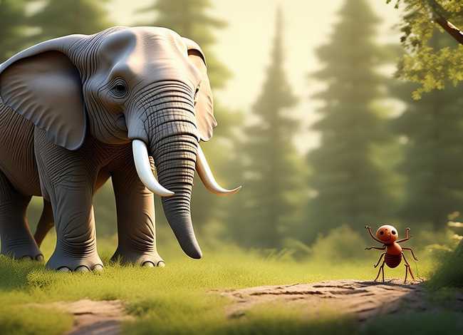 大象和蚂蚁的故事（大象和蚂蚁的故事 寓言故事）