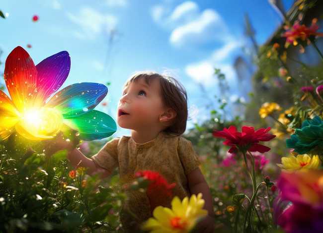 儿童故事七色花ppt；七色花故事幼儿园教案