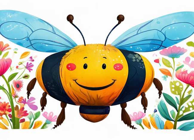 蜜蜂儿童画 - 蜜蜂儿童画课件 蜜蜂儿童画 - 蜜蜂儿童画课件