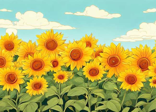 儿童向日葵图片、儿童向日葵图片怎么画