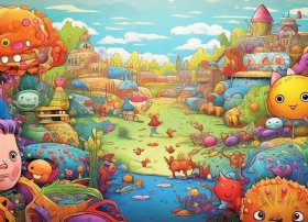 儿童文学故事插图，儿童文学插画图片