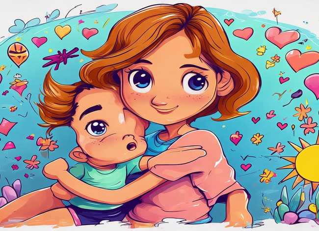 感恩妈妈儿童画、感恩妈妈儿童画图片大全