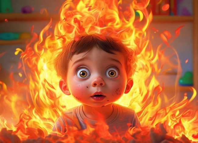 着火了儿童故事绘本，儿童绘本故事嘴巴着火了