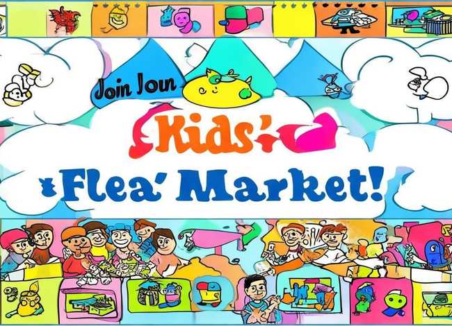 儿童跳蚤市场海报素材 儿童跳蚤市场宣传海报图片素材