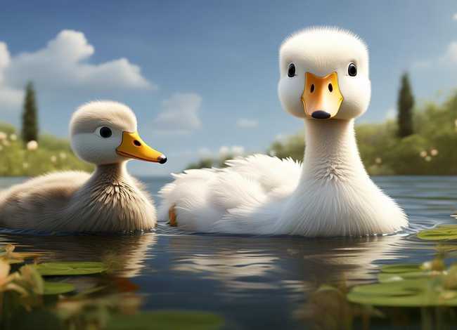 白小鸭和丑小鸭的故事 白小鸭和丑小鸭的故事原文