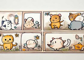 简单四格简笔画小故事 可爱、简单四格简笔画小故事 小故事