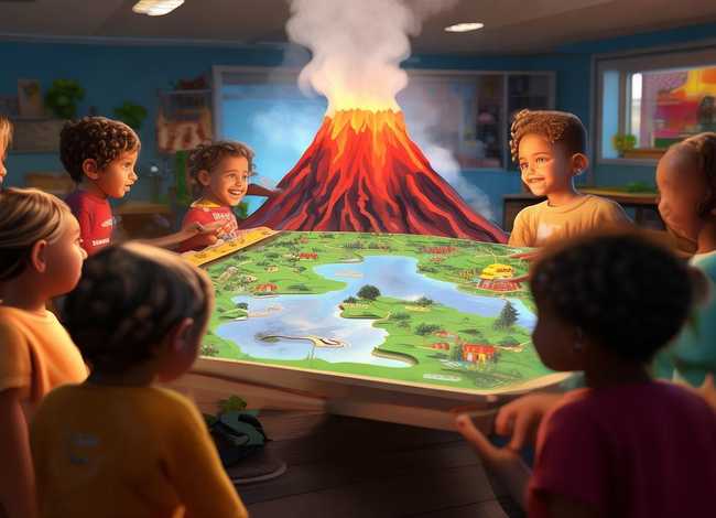 火山爆发故事幼儿园、火山爆发故事幼儿园中班