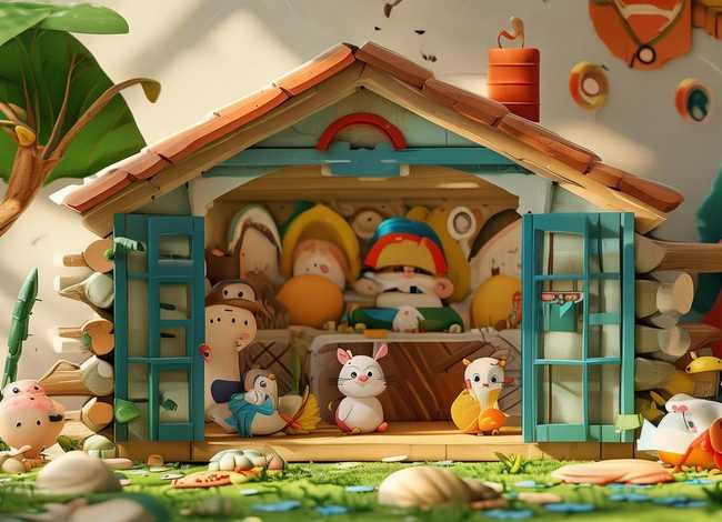 儿童动物房、儿童画画大全简单漂亮 动物 房子