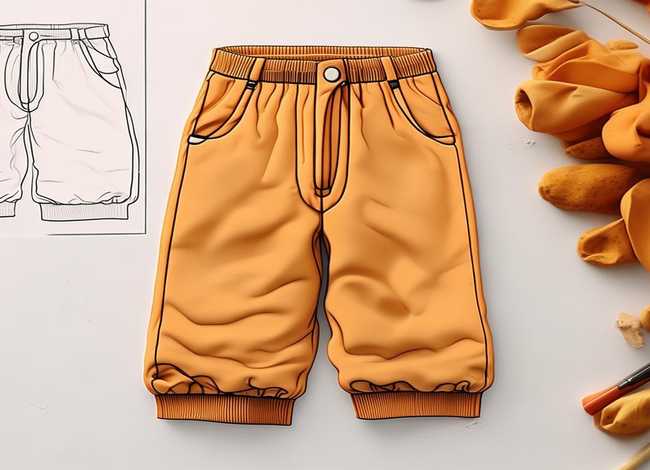 3-4岁儿童秋衣秋裤裁剪图 儿童秋裤裁剪图与画法