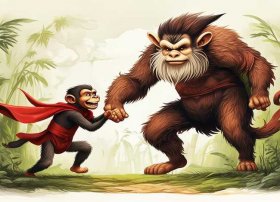 真假美猴王儿童故事绘本，少儿故事真假美猴王