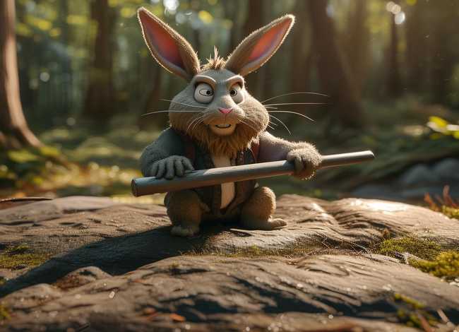 兔小贝故事铁杵磨针 兔小贝故事铁杵磨针图片