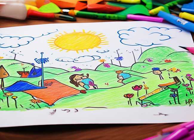 儿童彩铅画、儿童彩铅画大全简单漂亮