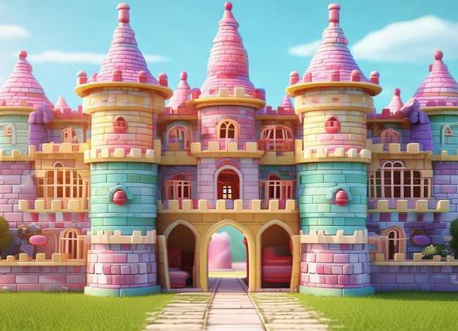 儿童城堡图片；儿童城堡图片大全可以玩可以睡觉的那种