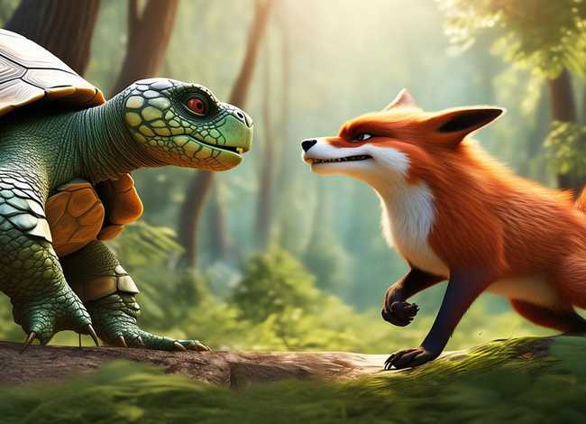 乌龟斗狐狸儿童故事；乌龟斗狐狸的故事