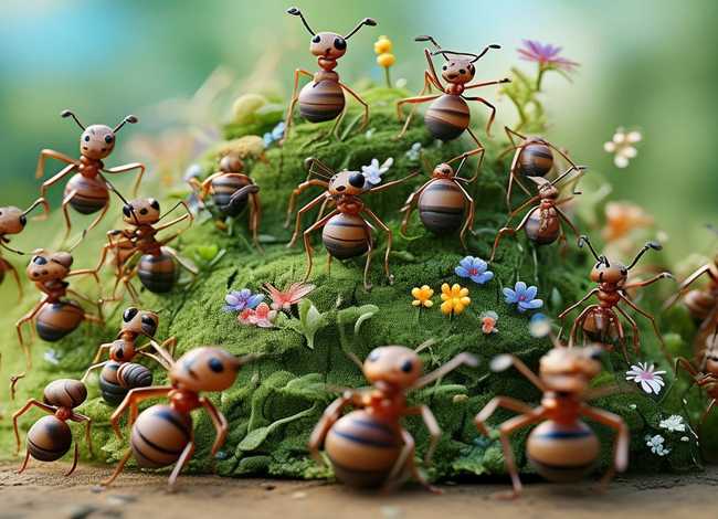 蚂蚁故事图片，蚂蚁故事绘本图片