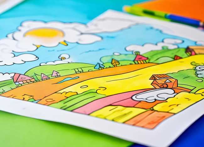 一年级儿童涂色画打印；一年级儿童涂色画打印图片