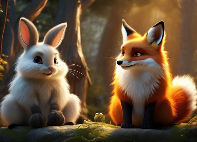 儿童睡前故事大全集兔子和狐狸 幼儿睡前故事狐狸和兔子