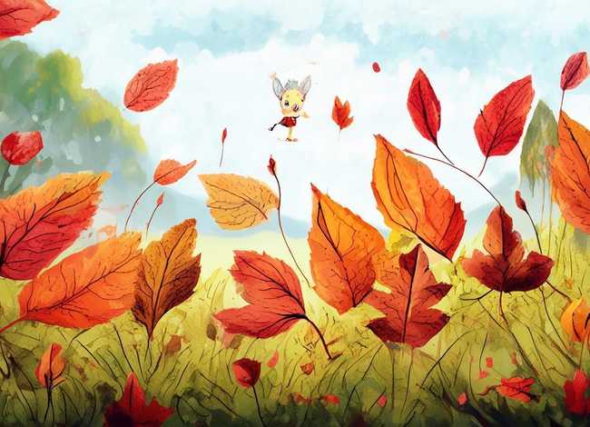 落叶的童话故事 落叶的童话简笔画
